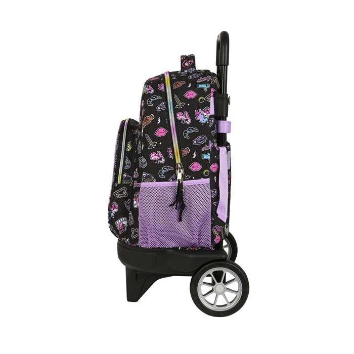 Mochila Escolar con Ruedas Monster High Creep Negro 33 X 45 X 22 cm 2