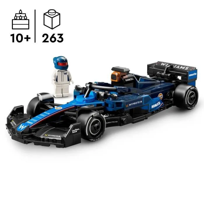 LEGO Williams Racing FW46 F1 Car Set de construcción para niños de 10 años 1