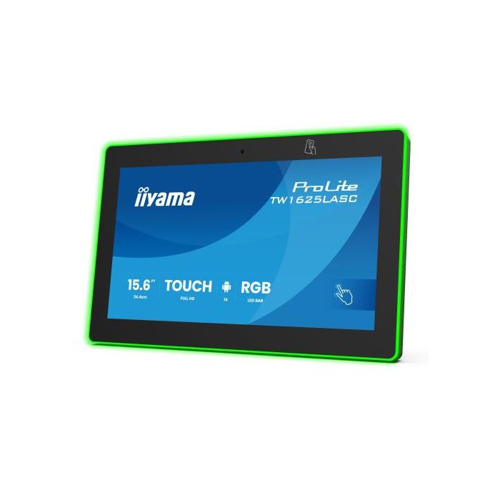 Iiyama 15,6" Rgb Led-Lightbar Panel-Pc Android 14+Gms, Soc Octa-Core Rk3576 4Gb, 32Gb, 10-Points Touch, 1920X1080, Ips , Speakers, Mic, Camera 5Mp, Nfc, Rfid, Poe, Wifi6E, Bt5.3, Sd Slot, 390Cd/M2, Cable Cover, Iisignage2 Supported (Tw1625Lasc-B3Pnr) 3 Iiyama 15,6" Rgb Led-Lightbar Panel-Pc Android 14+Gms, Soc Octa-Core Rk3576 4Gb, 32Gb, 10-Points Touch, 1920X1080, Ips , Speakers, Mic, Camera 5Mp, Nfc, Rfid, Poe, Wifi6E, Bt5.3, Sd Slot, 390Cd/M2, Cable Cover, Iisignage2 Supported (Tw1625Lasc-B3Pnr) 3