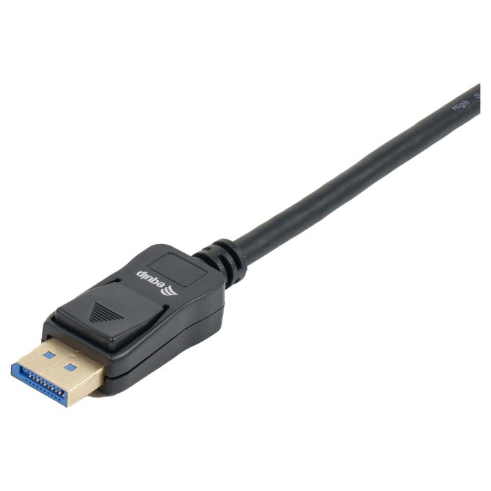 EQUIP Cable DisplayPort 2.1 119271, 1m, Macho a Macho, Negro, Soporta 16K/60Hz y 40Gbps 2