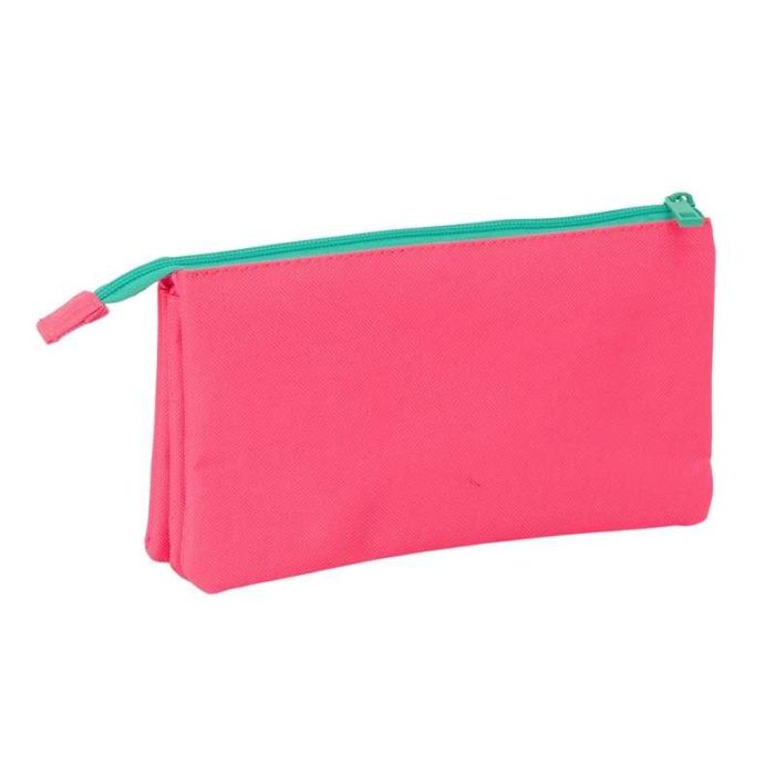 Bolso Escolar Portatodo Safta Triple Nait Nait Rosa Fluor 120x220x30 mm 4 Bolso Escolar Portatodo Safta Triple Nait Nait Rosa Fluor 120x220x30 mm 4
