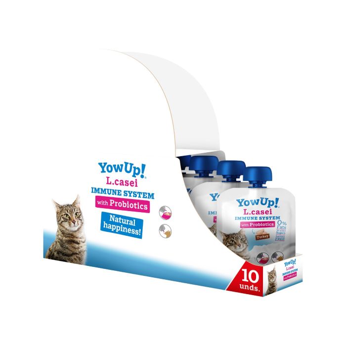 Yow Up Pouch L.Casei Pavo Gatos Caja Display 10x85 gr 1