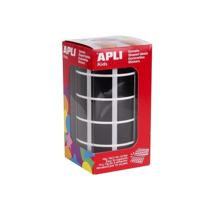 Gomets Apli Rollo 59H Cuadrado 20 Mm Negro 1.770 Uds. (11502)
