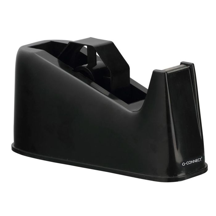 Portarrollo Sobremesa Q-Connect Plastico Para Cintas De 33 Y 66 Mt Color Negro 2