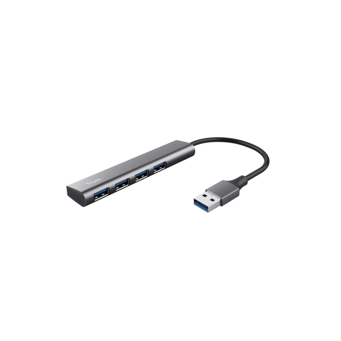 Trust Halyx USB 3.2 Gen 1 Hub 4 Puertos, Compatible con Windows, Mac, ChromeOS - 24947