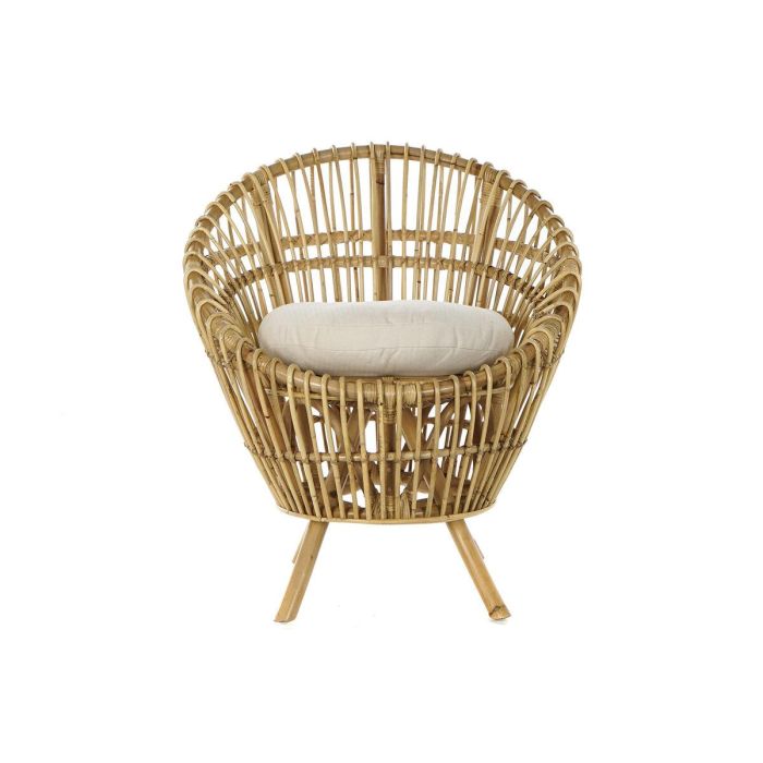 Sillón DKD Home Decor 8424001750092 Natural Algodón Blanco Ratán (74 x 67 x 85 cm) 1 Sillón DKD Home Decor 8424001750092 Natural Algodón Blanco Ratán (74 x 67 x 85 cm) 1