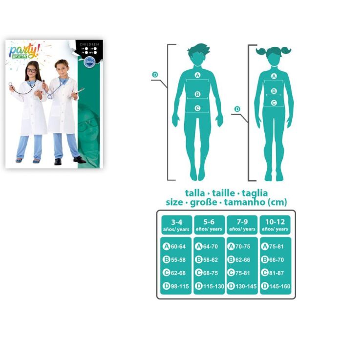 Disfraz Doctor Unisex Infantil 7-9 Años 3 Disfraz Doctor Unisex Infantil 7-9 Años 3