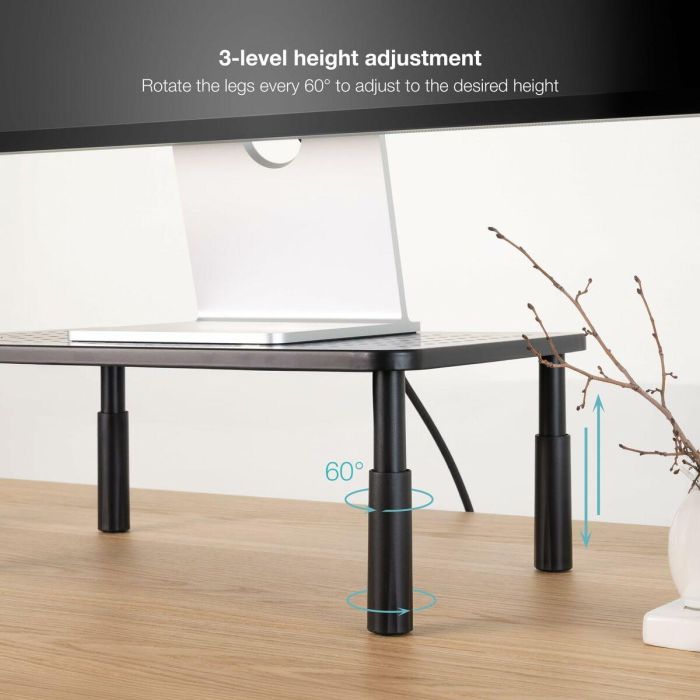 TooQ TQMR086 Soporte Monitor de Escritorio Ergonómico para 1 Pantalla, 20 kg, Altura Ajustable 100-140 mm, Plástico/Acero Negro 7 TooQ TQMR086 Soporte Monitor de Escritorio Ergonómico para 1 Pantalla, 20 kg, Altura Ajustable 100-140 mm, Plástico/Acero Negro 7