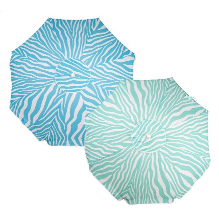 Sombrilla de playa Aktive Azul 200 x 195 x 200 cm (6 Unidades) 1