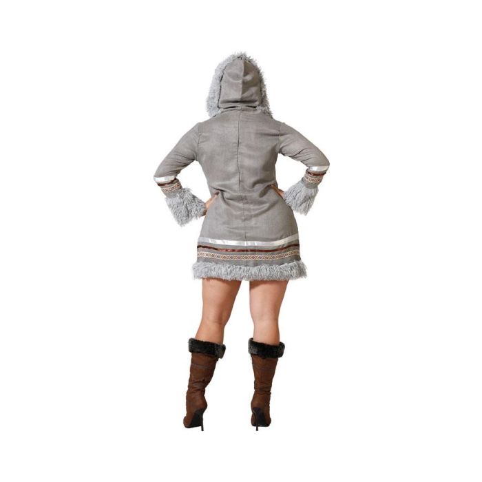 Disfraz Esquimal Gris Mujer Adulto XXL 2 Disfraz Esquimal Gris Mujer Adulto XXL 2