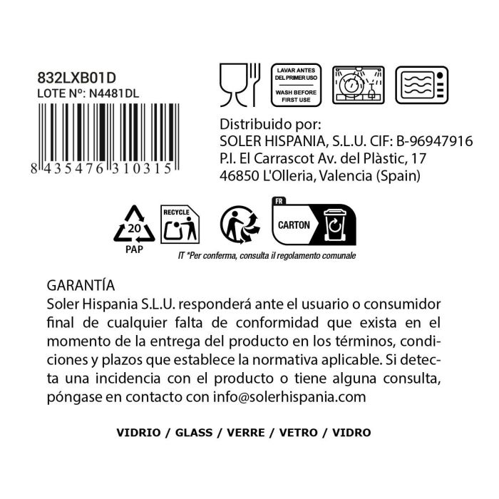 La Mediterranea Vaso Sidari 270 cc Azul 10