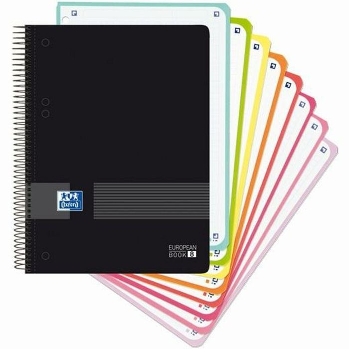 Set de Cuadernos Oxford European Book Live&Go Negro A5 160 Hojas 4 Piezas 1