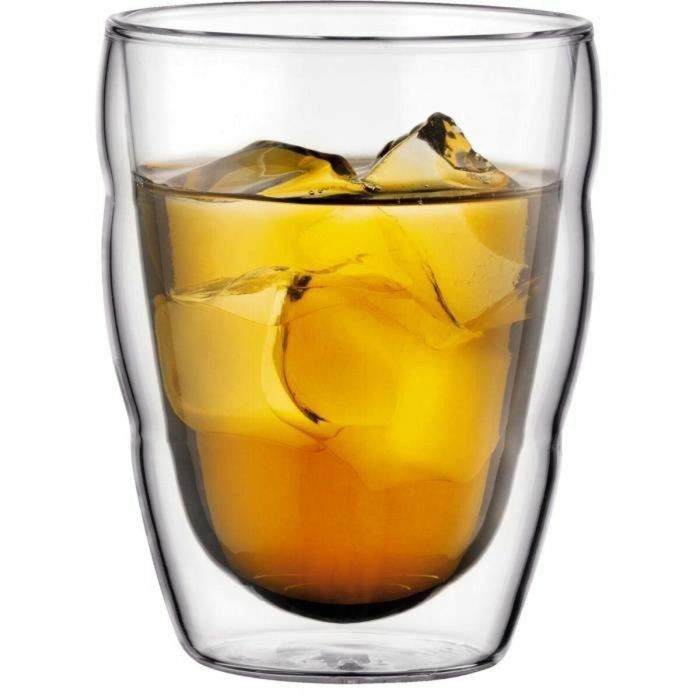 Set de Vasos Bodum 250 ml Transparente Vidrio de Borosilicato Liso 2 Piezas (2 Unidades) 1 Set de Vasos Bodum 250 ml Transparente Vidrio de Borosilicato Liso 2 Piezas (2 Unidades) 1
