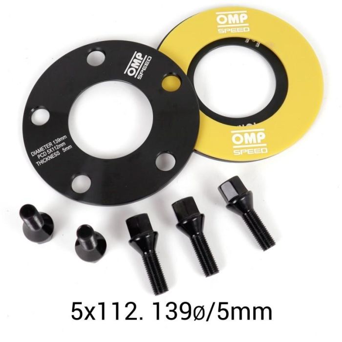 Omp Speed Juego De Separadores Ancho: 5 mm Pcd: 4x108 Cb.H: 57.1 Od: 139 Tornillo M14x1.5 Conico OMPS08180501 5 Omp Speed Juego De Separadores Ancho: 5 mm Pcd: 4x108 Cb.H: 57.1 Od: 139 Tornillo M14x1.5 Conico OMPS08180501 5