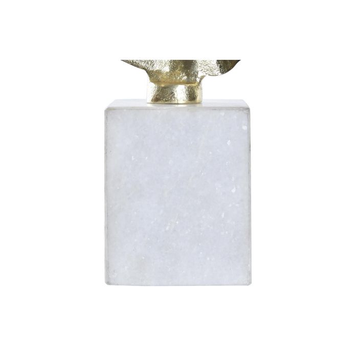 DKD Home Decor Figura Decorativa de Hoja en Aluminio y Mármol, Colores Dorado y Blanco, Medidas 28x8x25 cm, Pack 2 Unidades 2 DKD Home Decor Figura Decorativa de Hoja en Aluminio y Mármol, Colores Dorado y Blanco, Medidas 28x8x25 cm, Pack 2 Unidades 2