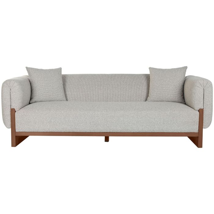 Sofa Scandi DKD Home Decor Gris Marron 95 x 77 x 220 cm 0 Sofa Scandi DKD Home Decor Gris Marron 95 x 77 x 220 cm 0