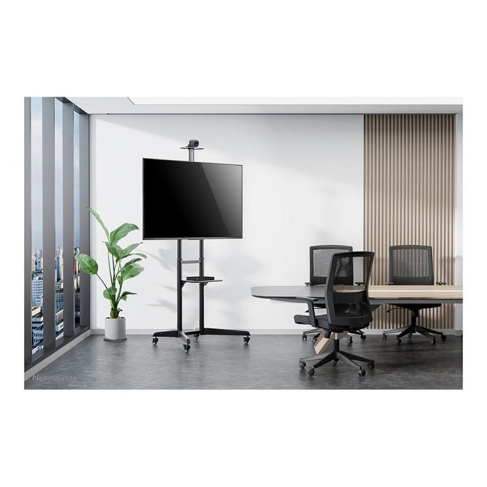 Neomounts FL50-550BL1 Soporte Móvil para Pantalla, Carro con Ruedas para TV/Monitor 37-70", Soporta 50 kg, VESA 100x100-600x400, Incluye Estante, Altura Ajustable - Negro Neomounts FL50-550BL1 Soporte Móvil para Pantalla, Carro con Ruedas para TV/Monitor 37-70", Soporta 50 kg, VESA 100x100-600x400, Incluye Estante, Altura Ajustable - Negro