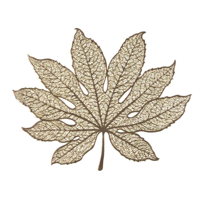 Salvamantel Hoja Dorado Versa (6 Unidades) Salvamantel Hoja Dorado Versa (6 Unidades)