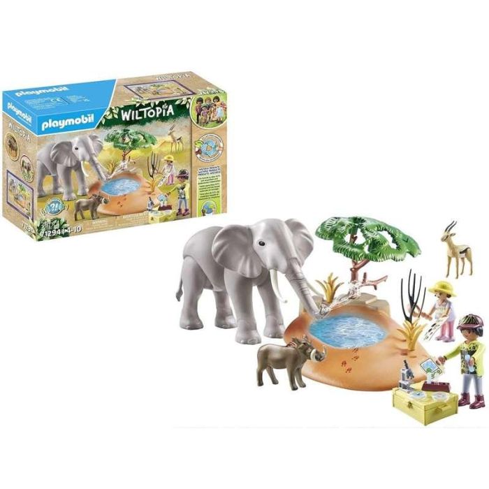Playmobil Elefante en la charca Wiltopia Juguete Educativo para Niños a partir de 4 años 1
