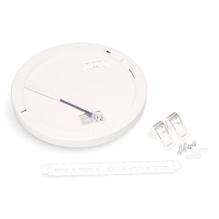 Edm Downlight ajustable led superficie/empotrar 20W 2050lm, marco blanco, 3cct, Ø22,5 cm 3