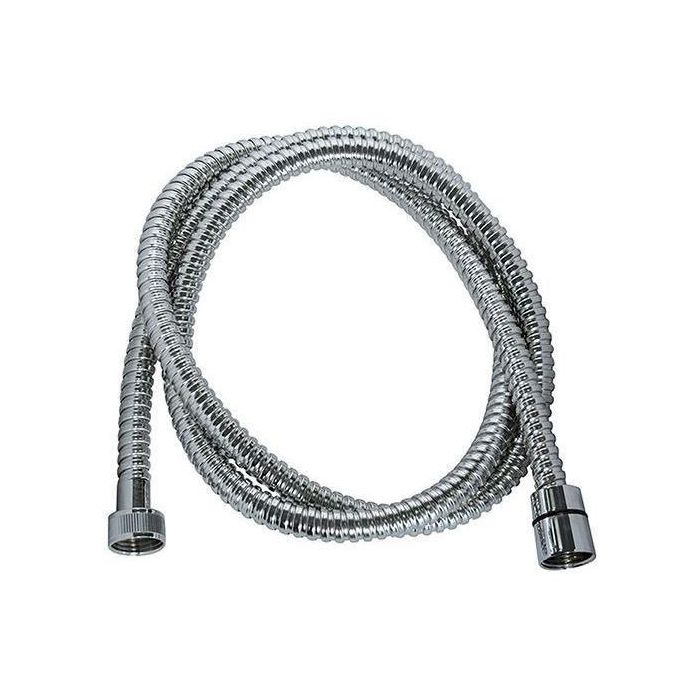 Edouard Rousseau ROU3047404026103 Manguera de Ducha 1,50m, Tuercas Metálicas, Engarces de Seguridad, Acero Inoxidable Cromado