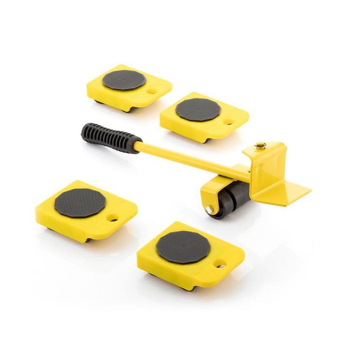 Innovagoods V0103237 Herramienta de Elevación y Transporte, Soporta 200kg, Mango Ergonómico, 4 Ruedas 360° 1 Innovagoods V0103237 Herramienta de Elevación y Transporte, Soporta 200kg, Mango Ergonómico, 4 Ruedas 360° 1