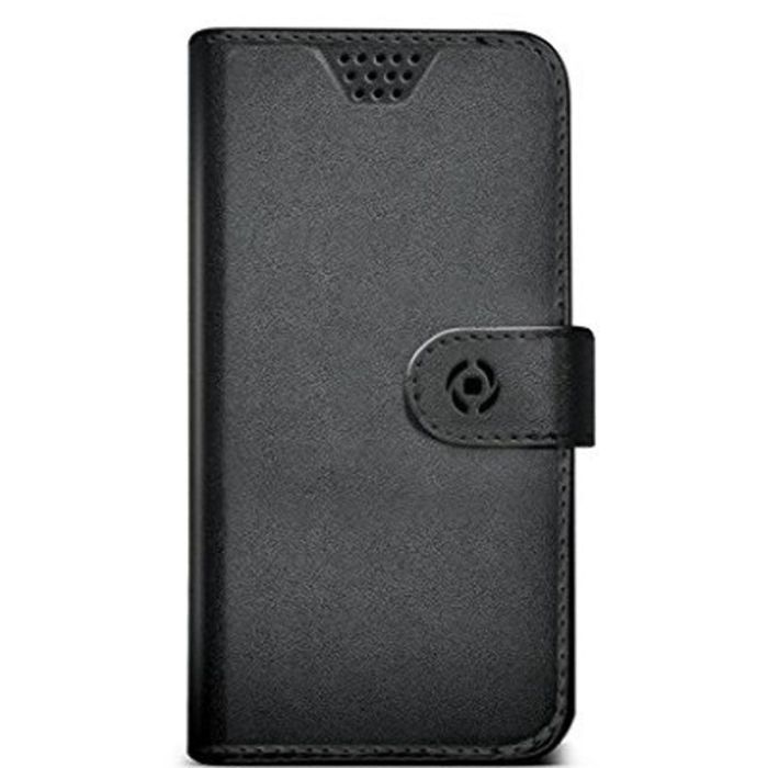 Funda para Móvil Celly WALLYUNIMBK Negro Universal Funda para Móvil Celly WALLYUNIMBK Negro Universal