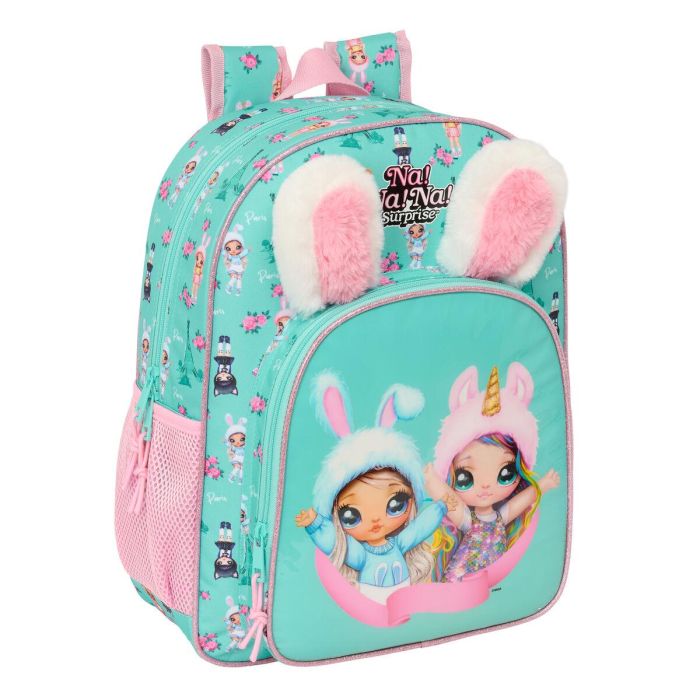 Mochila Escolar Na!Na!Na! Surprise Bunny Rosa Turquesa 32 x 38 x 12 cm 0 Mochila Escolar Na!Na!Na! Surprise Bunny Rosa Turquesa 32 x 38 x 12 cm 0