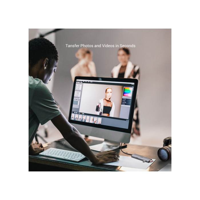 UGREEN REVODOK Base 7 en 1 USB-C 4K@60Hz HDMI 10Gbps SD/TF PD 100W Gris 4