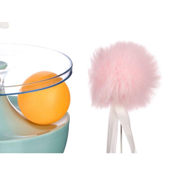 Mascow Juguete para Gato de Suelo con Lazo y Cascabel, 12x12x32 cm 3