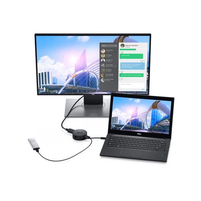 Dell USB-C Mobile Adapter, HDMI/ VGA/ DisplayPort/ RJ-45, Black 6