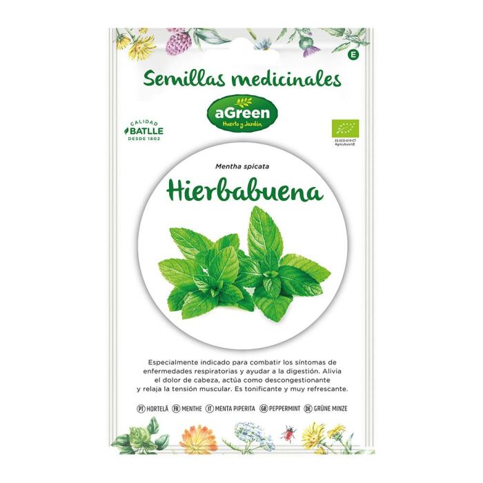 Sobre con semillas de hierbabuena "medicinal" eco 857005bolsh agreen