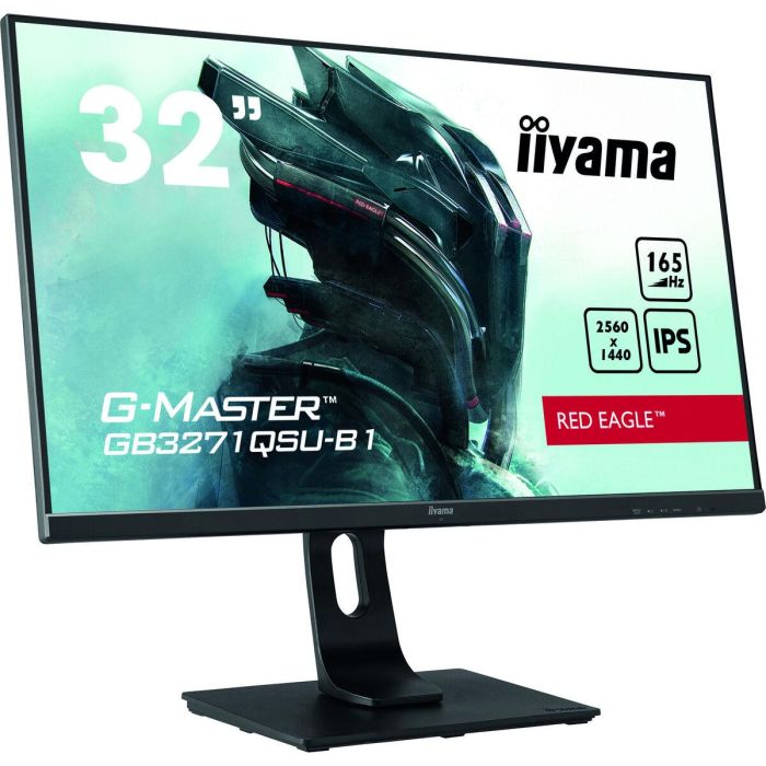 Iiyama G-Master Red Eagle Monitor Gaming 31.5" WQHD (2560x1440) IPS 165Hz 1ms FreeSync Soporte Ajustable HDMI DP USB 3.0 3