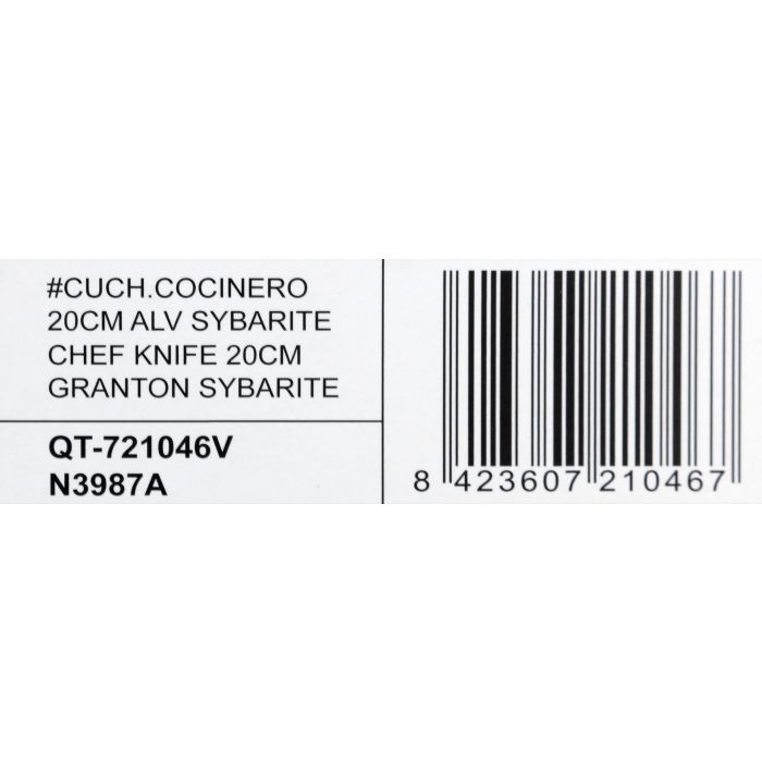 Cuchillo Cocinero Sybarite 20 cm con Alv - Quttin (8 Unidades) 6