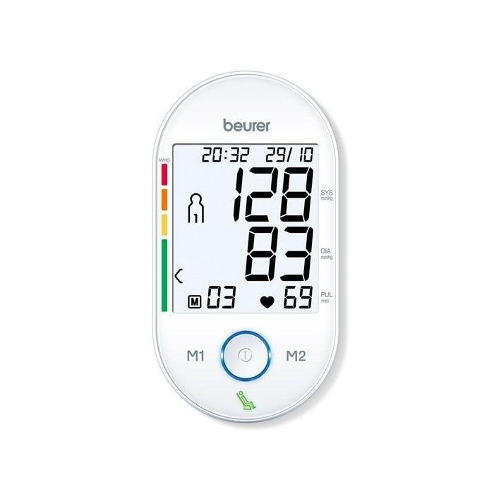Beurer BM-55 Tensiómetro de Brazo con Health Manager y Función HSD, Probado Clínicamente ESH 4 Beurer BM-55 Tensiómetro de Brazo con Health Manager y Función HSD, Probado Clínicamente ESH 4