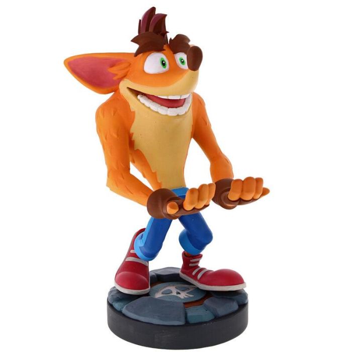 Cable Guy por EXQUISITE GAMING Soporte Crash Bandicoot 4, figura 21cm, para mandos y móviles, PS5, Xbox, iPhone