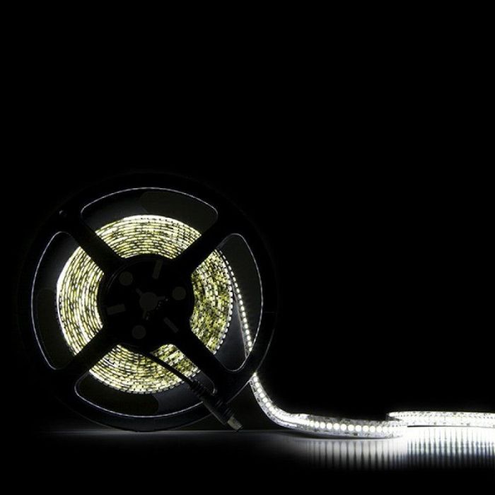 Tira de 240 LEDs 72W 4.000Lm CRI85 6000ºK SMD3528 12VDC IP25 x5M 40.000H [CA-240-3528-12V-IP25-CW