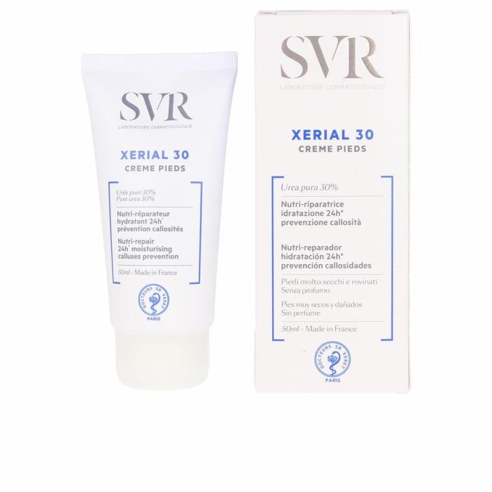 SVR LABORATOIRE DERMATOLOGIQUE XERIAL 30 Crema Pies 50 ml - Tratamiento Urea Pura para Pies Secos y Dañados 1
