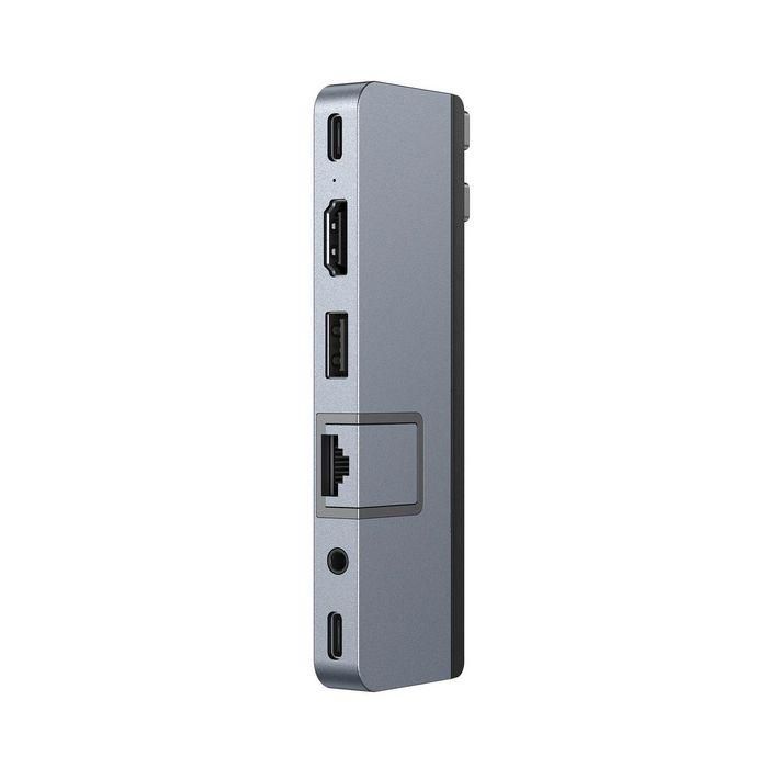 Hyper 1x HDMI, 1x Ethernet Gigabit, 1x 3.5mm, 1x USB-A, 1x USB-C, 1 x Thunderbolt 4, 11.94 x 3.75 x 1.11 cm, grey 5 Hyper 1x HDMI, 1x Ethernet Gigabit, 1x 3.5mm, 1x USB-A, 1x USB-C, 1 x Thunderbolt 4, 11.94 x 3.75 x 1.11 cm, grey 5