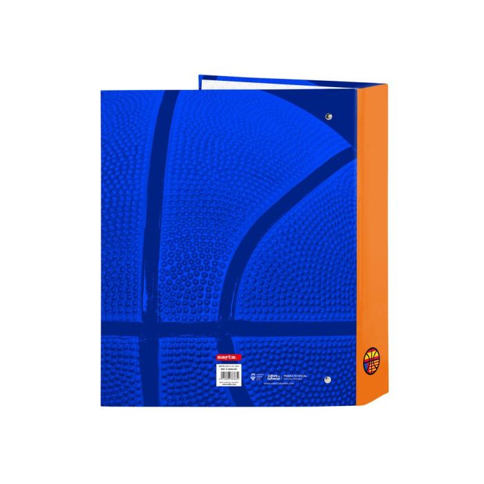 Carpeta Safta Carton Folio 4 Anillas Mixtas 40 mm Valencia Basket Club 270x60x330 mm 1