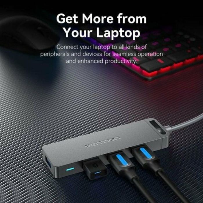 Hub USB Vention CHLBB Negro (1 unidad) 1