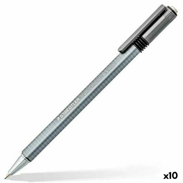 Portaminas Staedtler Triplus Micro 774 Gris 0,5 mm (3 Piezas) (10 Unidades) Portaminas Staedtler Triplus Micro 774 Gris 0,5 mm (3 Piezas) (10 Unidades)