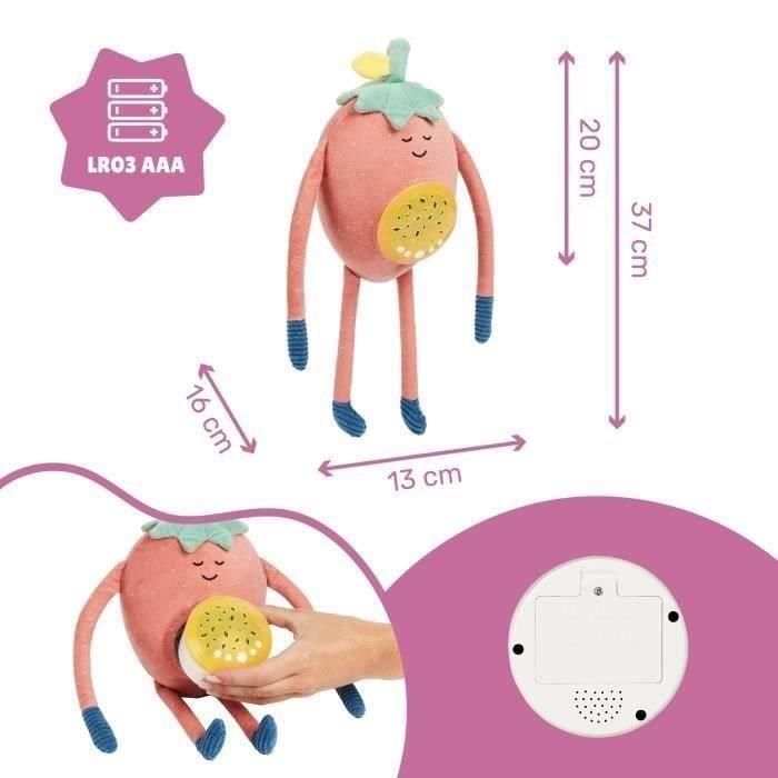 Badabulle BAD3661276184121 Luz nocturna de felpa Barnabe con proyección para conciliar el sueño suavemente 3