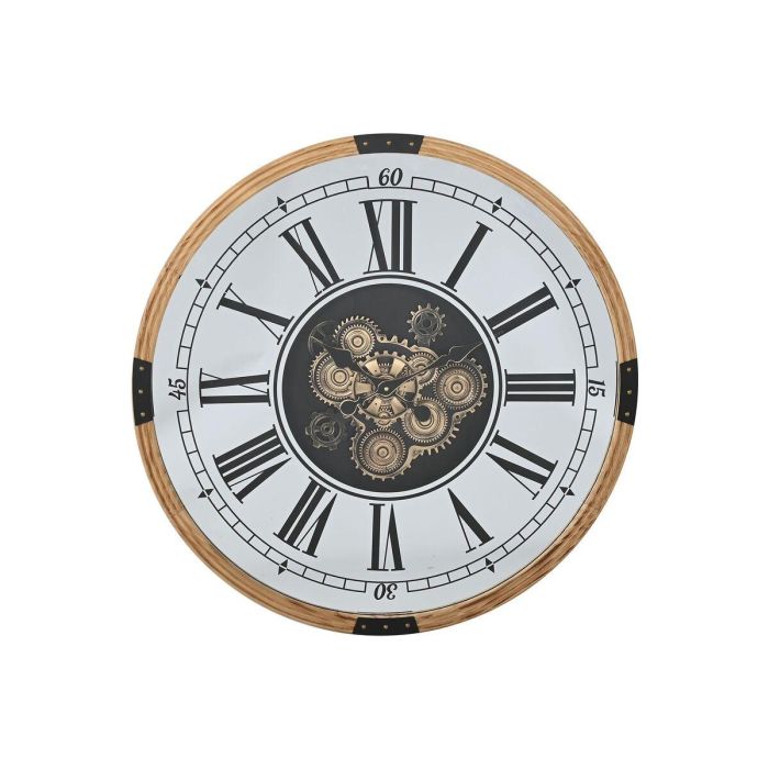 Reloj Pared Loft DKD Home Decor Plateado Natural 8.5 x 80 x 80 cm