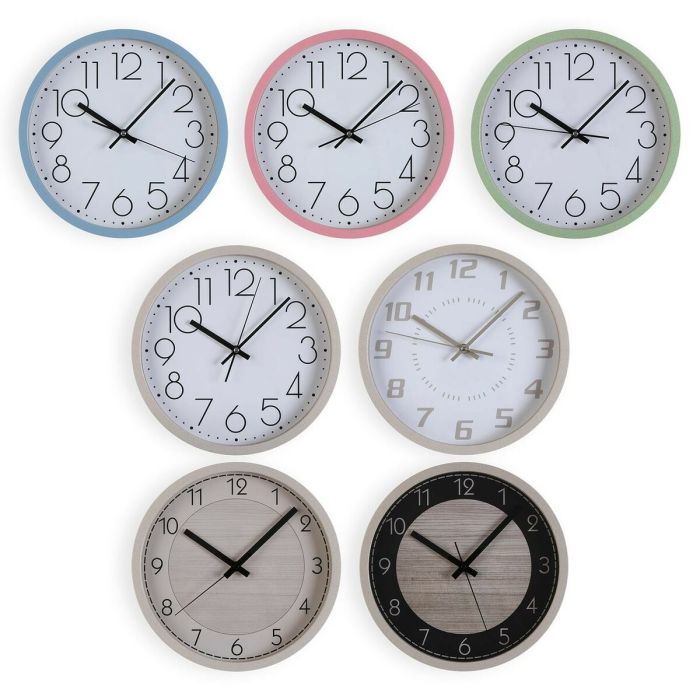 Reloj de Pared Versa Beige Madera 4,2 x 30 x 30 cm 1