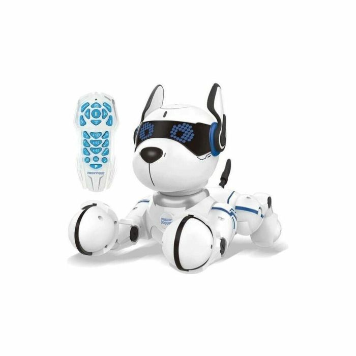 Lexibook Power Puppy - Mi perro robot inteligente, programable y táctil con control remoto, enseña números, baila y canta