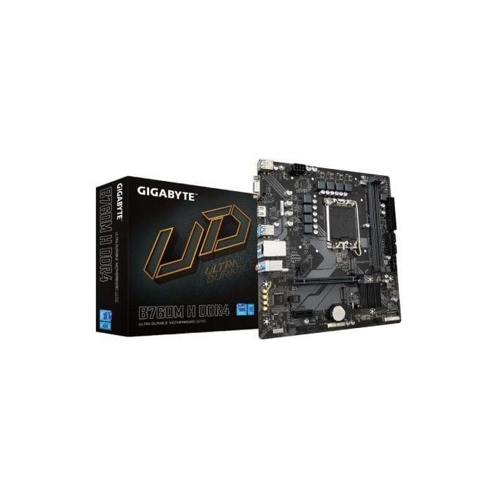 Gigabyte 9MB76MH4-00-10 Placa Base B760M H Socket 1700 Micro ATX DDR4 (hasta 5333MHz) PCIe 4.0 para Intel 12ª/13ª Gen.