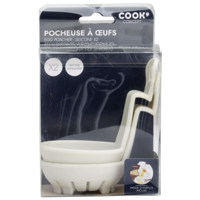 Cook Concept Juego de 2 Escalfadores de Huevo para Pochados Perfectos, Apto Lavavajillas 1