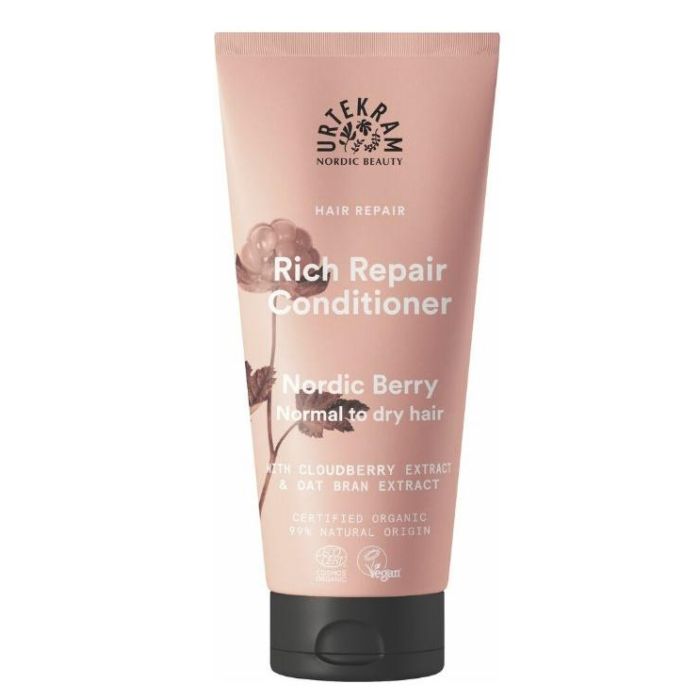 Urtekram Acondicionador Nordic Berry - Revitalizante e hidratante para todo tipo de cabello, 180 ml
