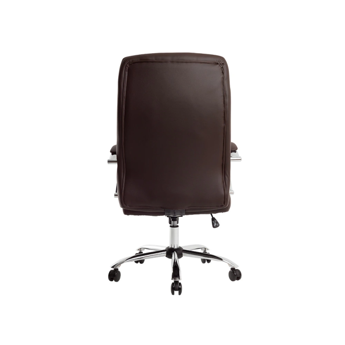 Q-connect Silla Direccion Vero NA Similpiel Base Metalica Ruedas Premium Color Marron Altura Max 1210mm Ancho 650mm Profundidad 730mm 6